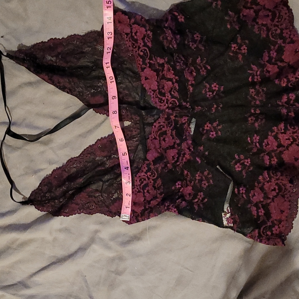 FP Lacey Magenta/Black onesy lingerie BNWTIB SMALL - Picture 5 of 10